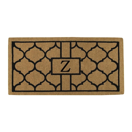 Calloway Mills Monogram Door Mat, Natural, Black, 36 in W x 72 in L 180083672Z